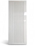 Gloss White Fluted Single Door with Greek Key Border – handcrafted solid wood by Six Bros Crafts