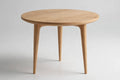 Light Wood Round Three-Leg Side Table – handcrafted by Six Bros Crafts