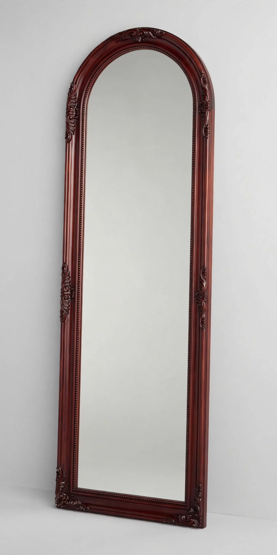 Ornate Arched Full-Length Mirror – handcrafted by Six Bros Crafts