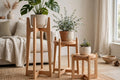 Wooden Plant Stand Trio – handcrafted by Six Bros Crafts