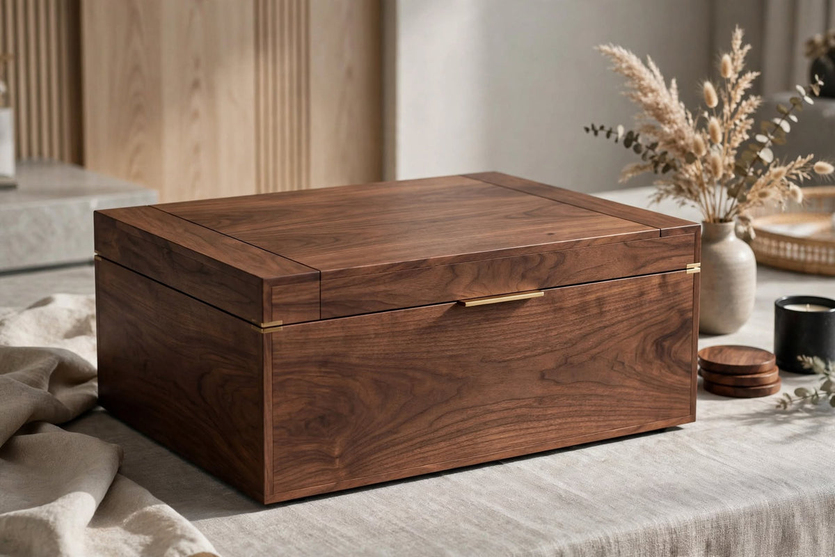 Wooden Lidded Storage Box – handcrafted by Six Bros Crafts