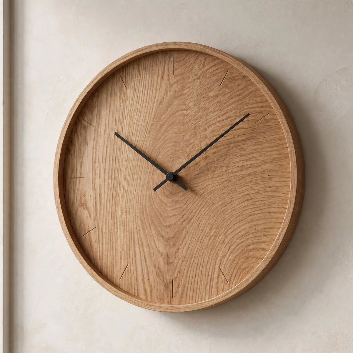 Minimalist Wooden Wall Clock – handcrafted by Six Bros Crafts