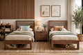 Slatted-Headboard Children's Bed – handcrafted by Six Bros Crafts
