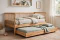 Children's Slatted Daybed with Pull-Out Trundle – handcrafted by Six Bros Crafts